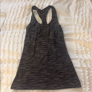 Vintage Lululemon Women's Black Cool Racerback Tank Top